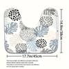 Set Of 4 Stylish Leaf Pattern Bathroom Decor, Shower Curtain, Bath Mat, U-Shaped Mat, Toilet Seat Cover, Machine Washable