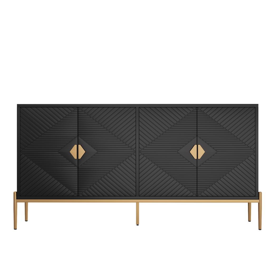 Modern Sideboards, Cabinets, Storage Cabinets, Chest of Drawers, suitable for Living Room/Dining Room/Entrance, 162 x 40 x 80cm (W/H/D)