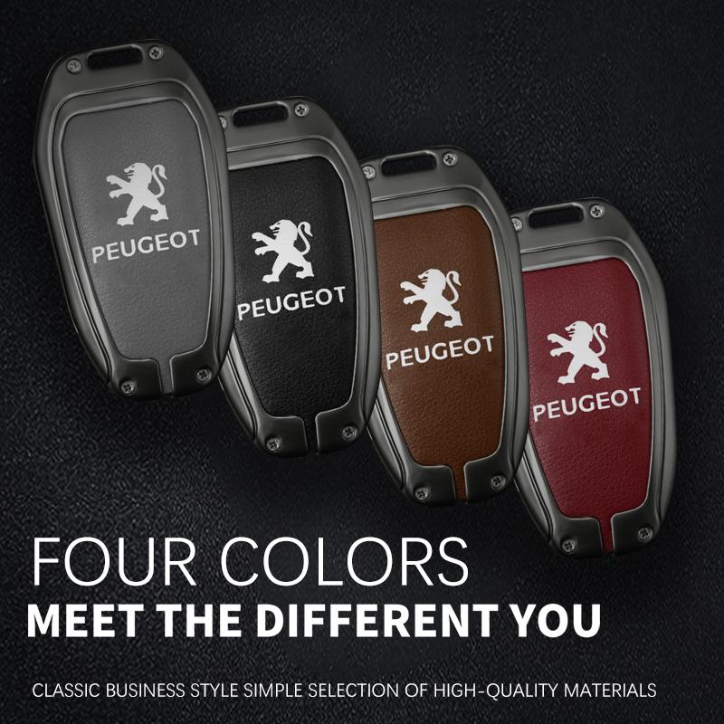 2026 Hot Car Sticker Zine Alloy Car Remote Key Case Shell Cover Protection Fob For Peugeot 308 408 508 2008 3008 4008 5008 Keyle