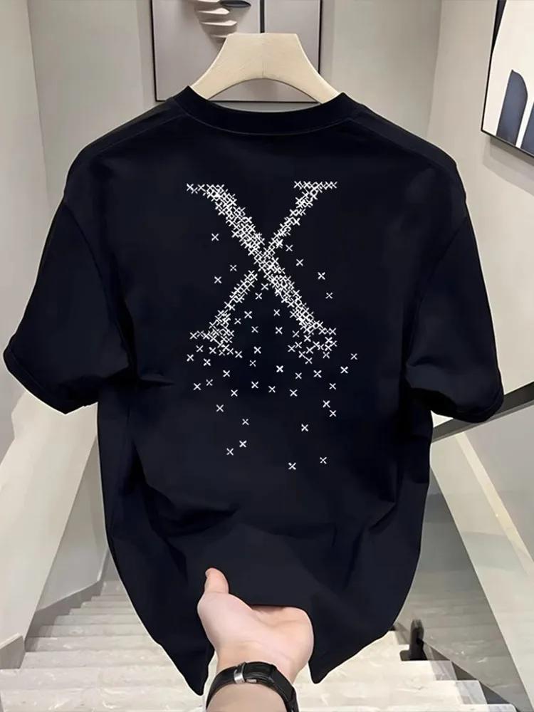 2025 Summer New TShirt Men 100  Cotton Short Tshirts Printting Partner Moisture Wicking Quick Drying  Tee Fantastic Tee