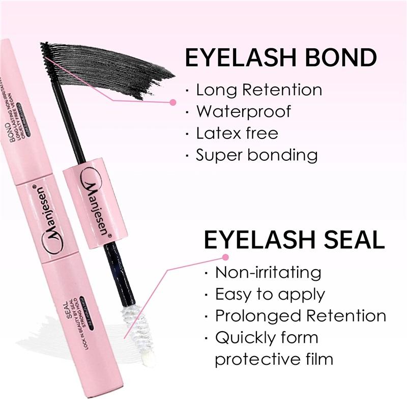 DIY sada prodlužování řas Řasy 200 KS Shluky Lash Bond and Seal Make-up Nástroje pro lepení řas Lepení Lepidlo Příslušenství