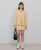Tudument Boucle Tweed Mini Skirt Butter