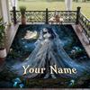 Benutzerdefinierter Text Corpse Bride Emily Victor Muster Bodenmatte Weiche Indoor Teppichmatte Wohnzimmer Schlafzimmer