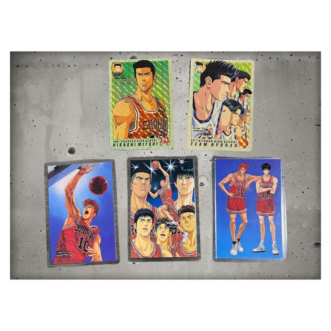 Used [At that time] Slam Dunk card set of 5