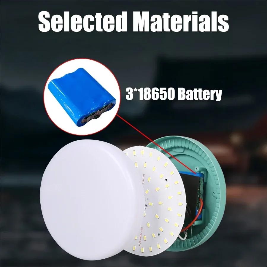 Super Bright LED Camping Light USB Rechargeable 7500mAh Emergency COB Floodlight Outdoor IP65 Waterproof Hanging Tent Light