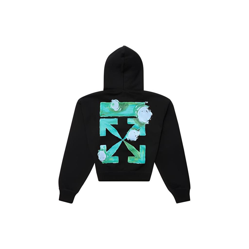OFF WHITE Tornado Arrow Logo Hoodie OMBB073F21FLE0011084