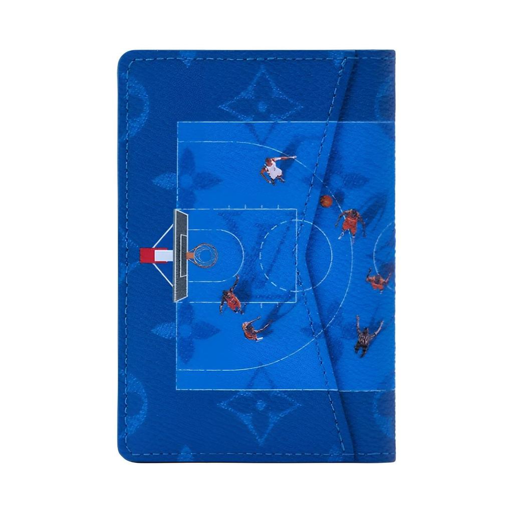 LOUIS VUITTON Pocket Organizer Coated Canvas Card Holder Regular Men's Royal Blue M26798