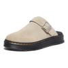 Dr. Martens Casual Cow Split Leather Round Toe Thick Sole Low Top Lifestyle Shoes Unisex Sneaker Light-Brown 40666200