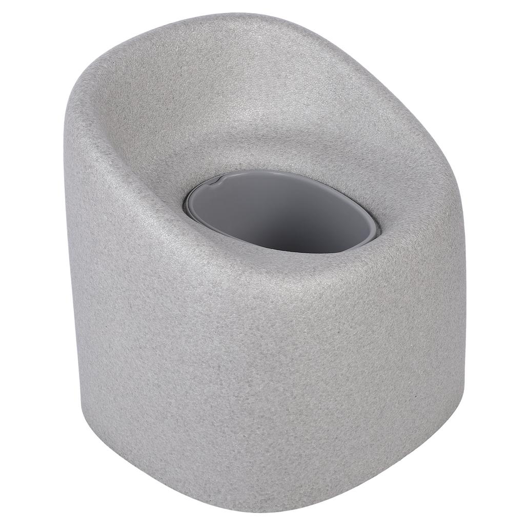 EPP Toilet Chair Bedside Commode Chair Multifunctional Shower Chair with Solid Bucket for Elderly Pregnant Women Gray