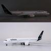Airplane Airbus A350 Lufthansa Airline Model 1/142 Scale 47CM W LED Light & Wheel Diecast Resin Plane Decoration Ornaments