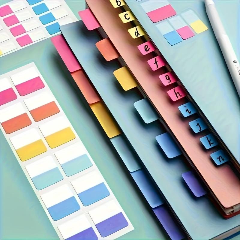 [Reusable Index Tabs] 240pcs Reusable Plastic Index Tabs | Versatile Page Markers & Document File Organizers for Office Management