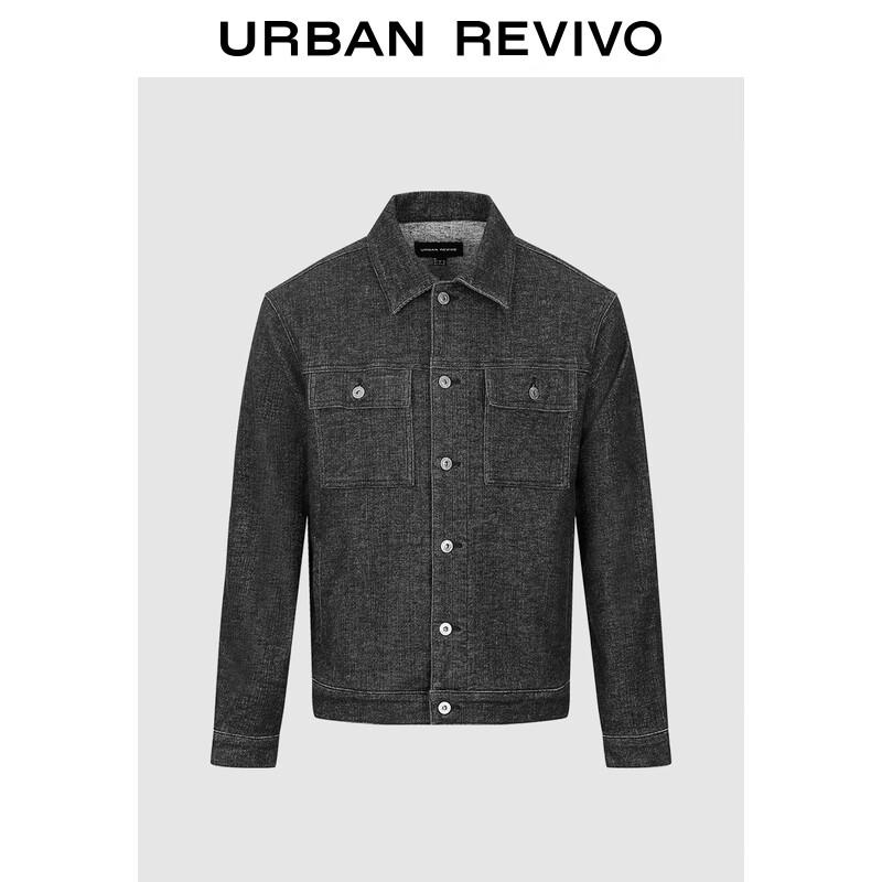 UR2025 Men s Retro Washed Denim Jacket S
