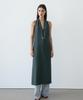 Masimodutti Linen V-Neck Midi Dress