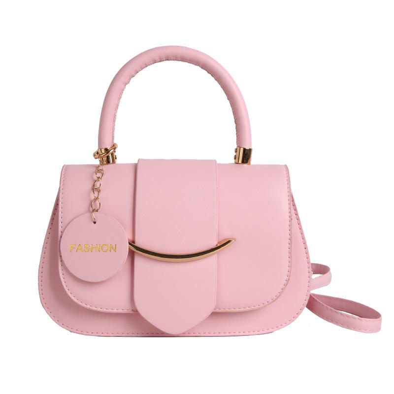 

Women’s Summer Large-Capacity Minimalist Retro Solid Color Casual Crossbody Shoulder Armpit Bag рожевий