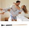 Wooden BDSM Paddle Stick for Couples Role Play Sex Game Long Bamboo Spanking Wand 19" Whip Flogger Flirting Training Tool for Adults Bedtime