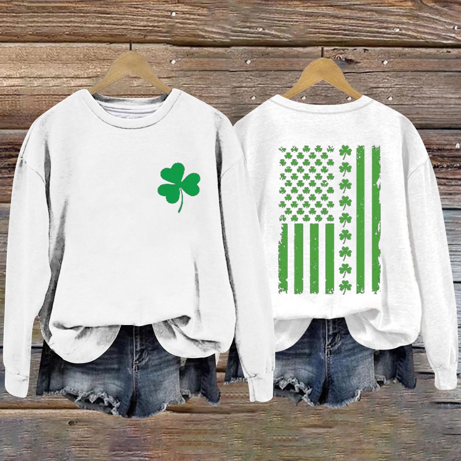 

Жіночі топи з круглим вирізом, бавовняні жіночі повсякденні модні пуловери з довгим рукавом і круглим вирізом XL білий