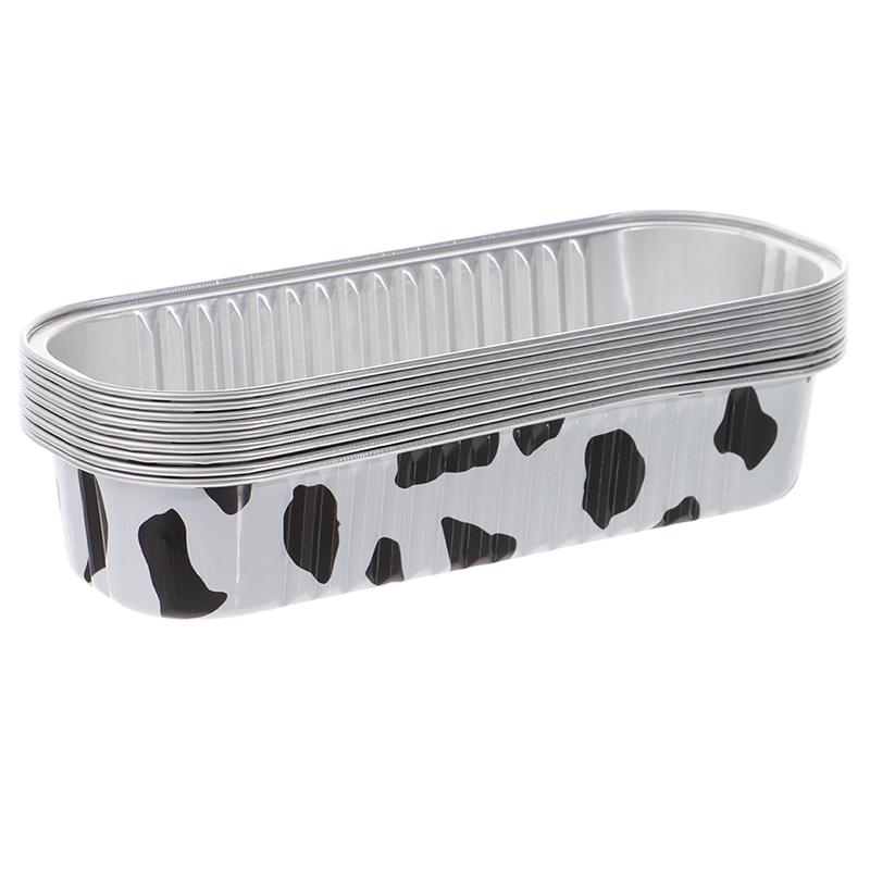10 stk 200 ml aluminiumsfolieform pudding kakeform bakeform aluminiumsfolieboks med lokk