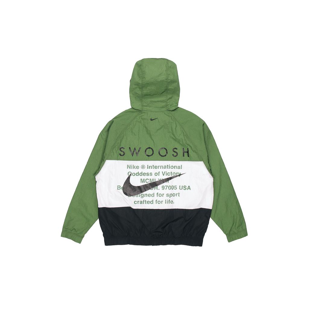 Nike Swoosh Double Hook Windrunner Sportswear Weave Long Sleeve Jacket Men Jacket Green DD1089-010