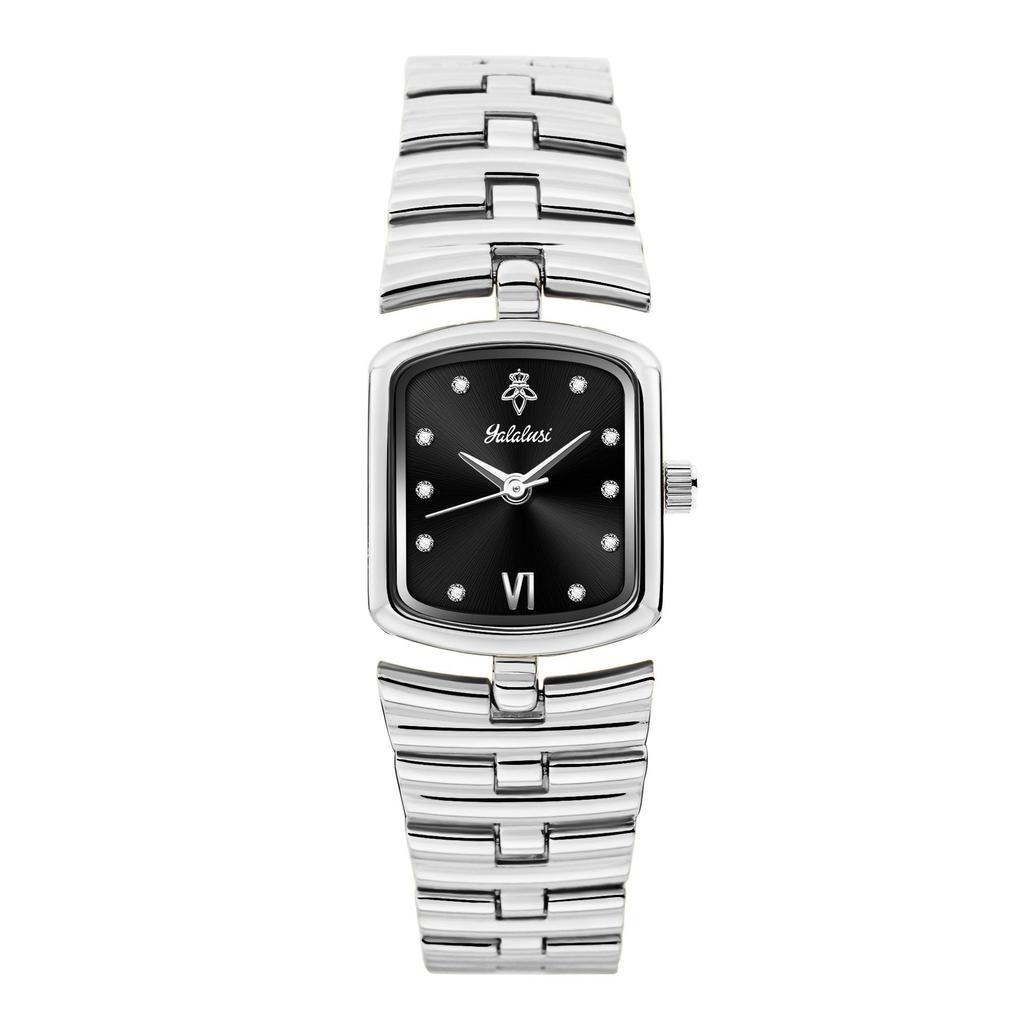 Luxury Ladies Fashion Quartz Watch Simple Scale Square Dial Gold Plated Women Watches Business Stainless Steel Clock
