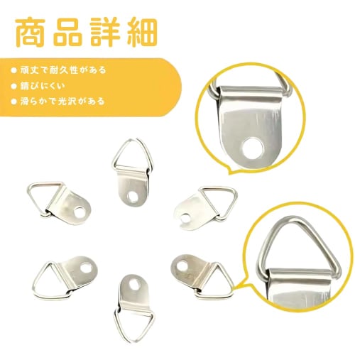 TUDOUZZZ Gold Triangular Hanging Hooks, Set of 100, Picture Frame Hooks with Wood Screws for Hanging Picture, Clock, and Photo Frames, 22 X 10mm, with