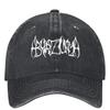 Burzum Rockband Retro Scuff Wash Schwarze Snapback-Kappe - verstellbare Größe, leichte Freizeitkleidung, Accessoires für Musikfans