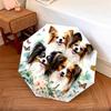 Papillon with Tongue Sticking Out  Pattern, Automatic Folding Umbrella, Portable and Foldable Design, 8 Ribs, a Christmas or Birthday Gift.