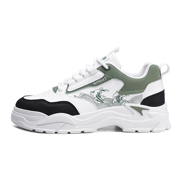 Autumn fashion sports shoes cold bonding process soft sole comfortable low-top lace-up casual running shoes men s shoes 39