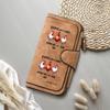  Cute Chicken Print Wallet for Women Portable PU Leather Multi Card Holder Bifold Purse