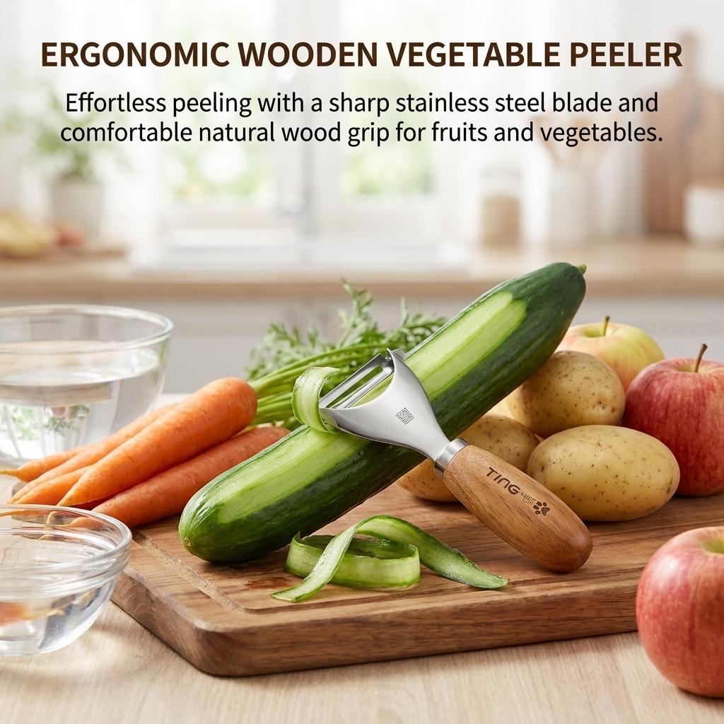 Stainless Steel Vegetable Peeler for Pumpkin and Winter Melon with Anti Slip Handle