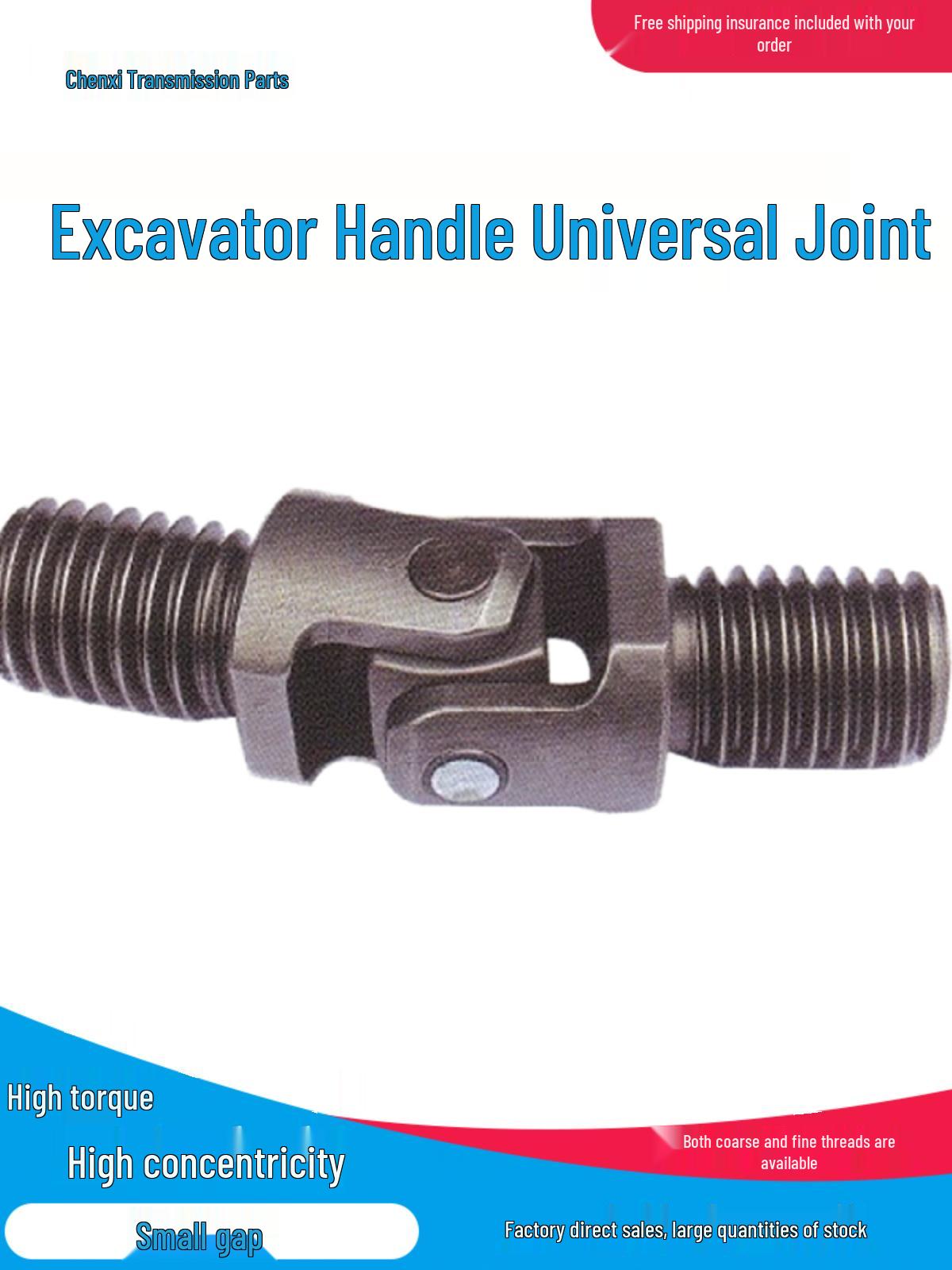 

Universal Excavator Joystick Handle, Dual-Thread Construction Machinery Part M14 x 2
