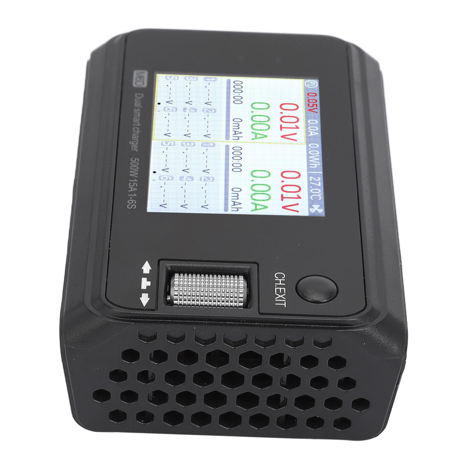 2,4-дюймовый ЖК-дисплей Двухканальное выходное зарядное устройство 500 Вт DC Интеллектуальное зарядное устройство для балансировки аккумуляторов Зарядное устройство для литиевых аккумуляторов