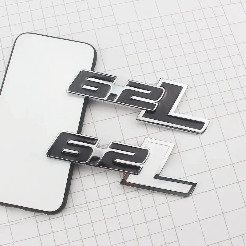 3D Metal 6.2L Logo Car Rear Boot Trunk Emblem Badge Sticker For Ford Raptor F150 Hummer H2 Chevrolet C7 Camaro Dodge Challenger