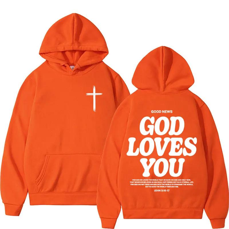 Harajuku Estetisk Kristet Jesus Kyrka Hoodie Bibelvers