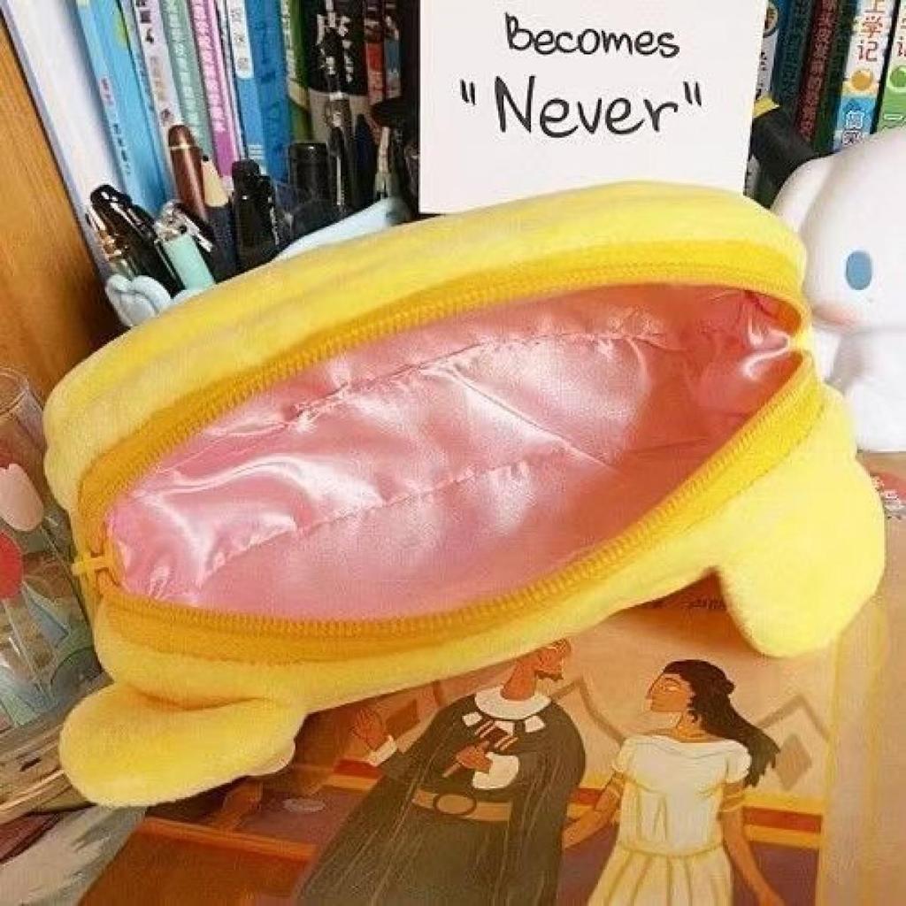 Winnie The Pooh Plush Animal Pencil Case Animation Pen Bag Box For Kids Present Cosmetic Stationery Pouch School Children'S Present