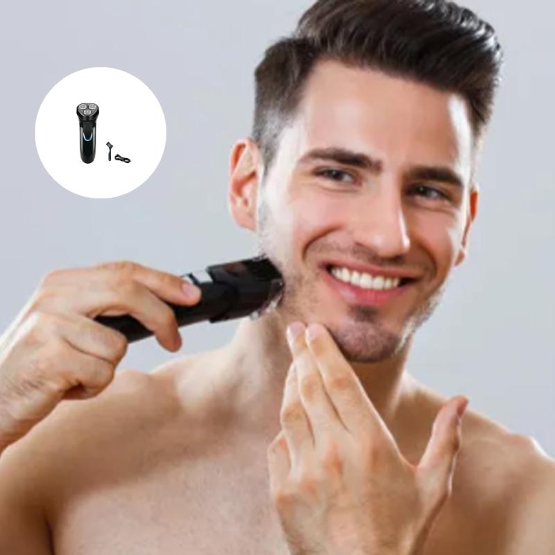 Men Pocket Sized Electric Shaver with Recharging Face Hair Trimmer Plastic Texture Perfect for Business Trips and Gym