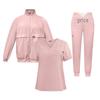 Three-Piece Winter Set: Warm Long-Sleeve Coat & Surgical Suit for Women