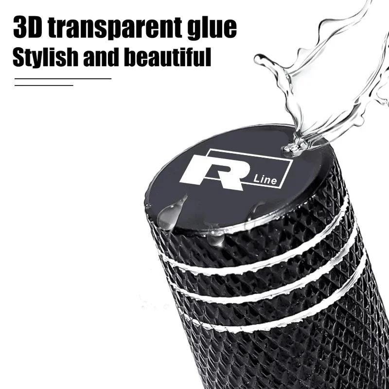 2026 Nuovo Per VW VOLKSWAGEN per Volkswagen VW 4 Pezzi Cerchi Ruota Auto Tappi Stelo Valvola Pneumatico linea R GOLF POLO Jetta GTI Touran GTE Auto