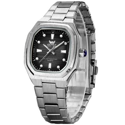 OPK Quartz Analog Oțel Inoxidabil Simplu și pentru Studenți și Ceas pentru Bărbați de Afaceri, Rezistent la Apă, Luminos, Brățară, Elegant, Negru,