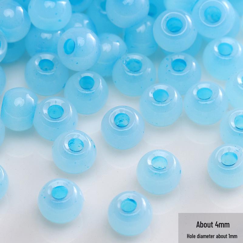 Blauer Glas-Reiskorn-Haarnadel: Handgefertigter Schmuck-Accessoire im antiken chinesischen Stil