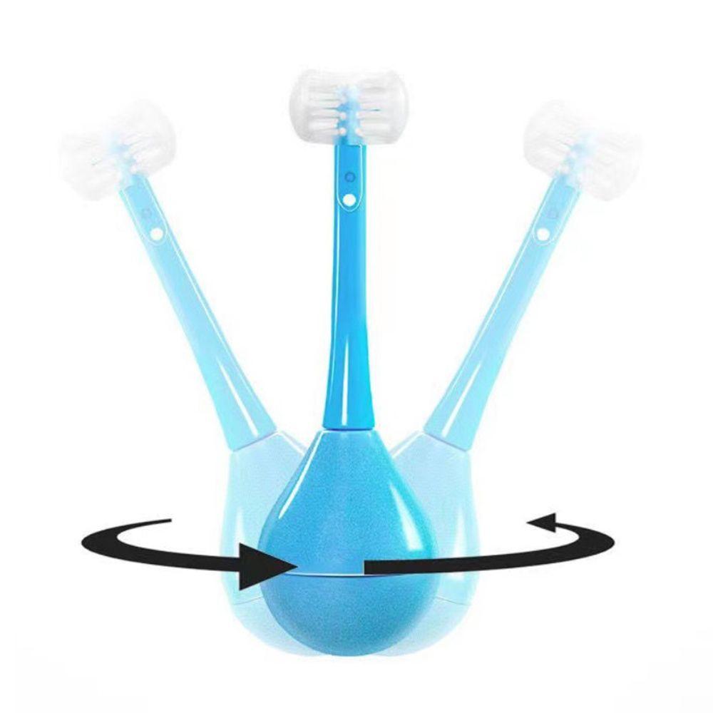 Age 2-12 Silicone Brush Oral Care Brush Three Sided Toothbrush Children's Toothbrush Tooth Brush