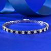 Pure Bracelet With Royal Blue Full Diamond Bracelet Mingyuan Style
