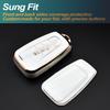 FEYOUN Key Fob Cover Compatible with Toyota Avalon Camry Corolla Highlander Prius RAV4 C-HR Mirai 4Runner 86 Smart 4 Buttons TPU Remote Keyless Key