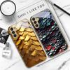 Golden scale texture For Samsung A 01 52S 04 04e 05 10 12 13 A22 23 24 36 42 M02 Note 10 20Ultra 8 9 Golden glass phone case