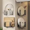 Wall-Mounted Multi-Functional Kitchen Storage Rack for Pot Lids and Cutting Boards