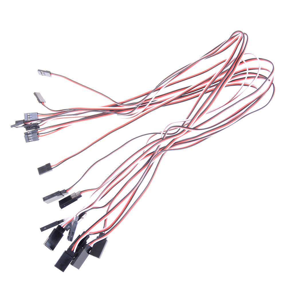 10 Stück 50cm Servo-Verlängerungskabel Kabel Anschlusskabel Jr 50cm 26AWG