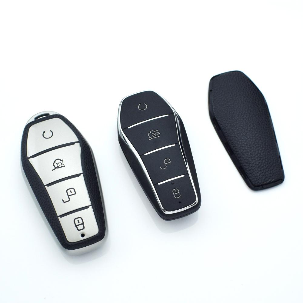 For BYD Song Qin Han EV Tang DM 2018 - 2022 Car TPU Car Key Case Cover Shell Protector Fob Holder Auto Accessories