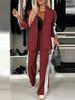 Autumn and winter women's long-sleeved lapel casual suit suit