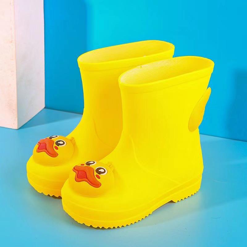 Kids  Non-slip Waterproof Cartoon Rain Boots with Drawstring 26 (Inner Length 16CM)