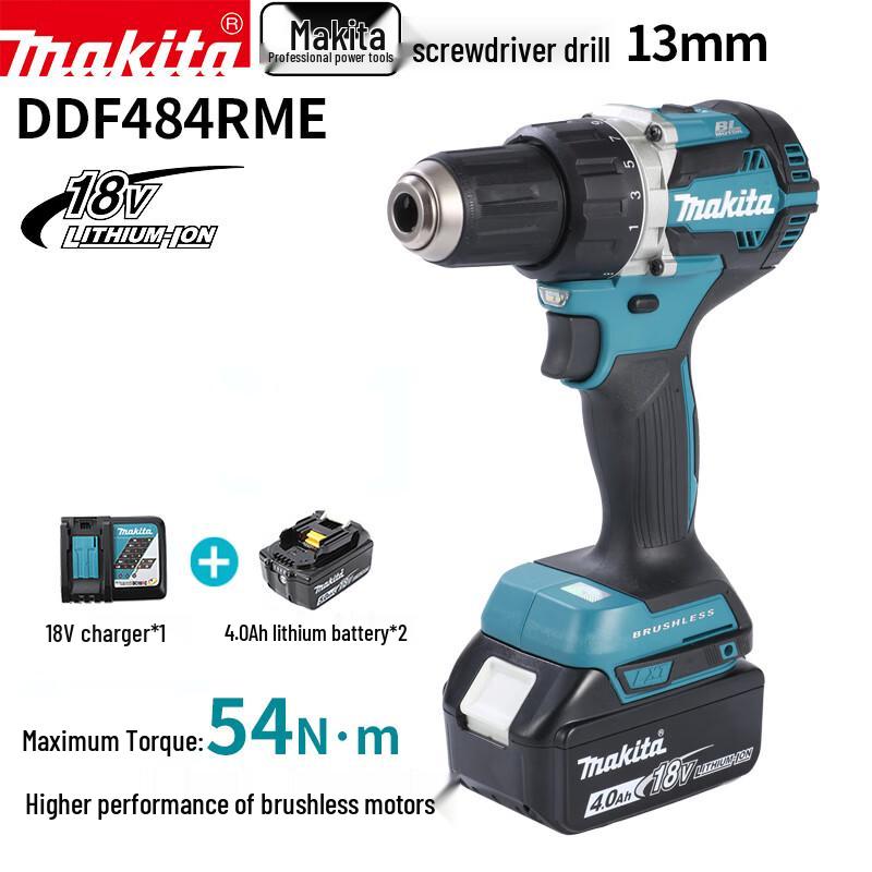 

Makita DDF484 18В Акумуляторний дриль-шуруповерт Штепсель CN (адаптер в комплекті)