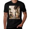Casbah Street Algiers Painting Tshirt Work Duty Casual Tshirt